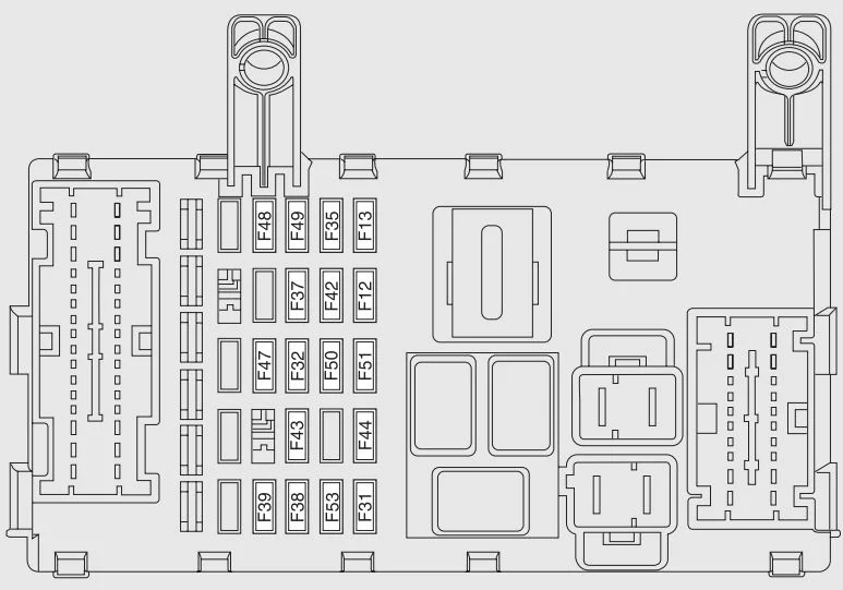 Fiat Strada - zekeringen - interieur