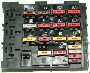 Fiat Uno - zekering schema - aanvullende zekering 