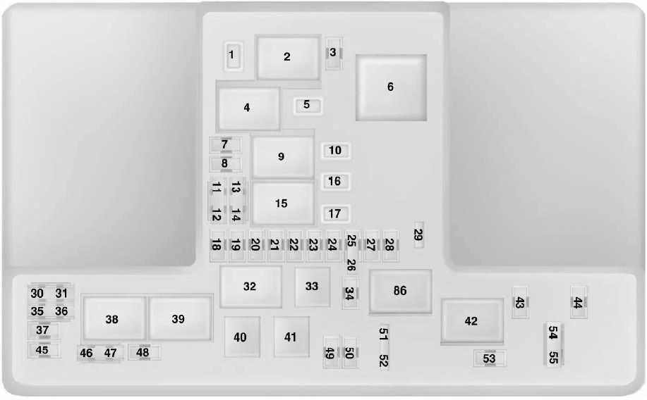 Ford Mondeo Vignale - zekeringen - motorruimte