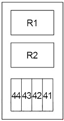 Infiniti M35 (2006-2010) - zekeringkast en relais