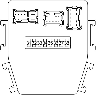 Infiniti M45 (2003-2004) - zekering schema
