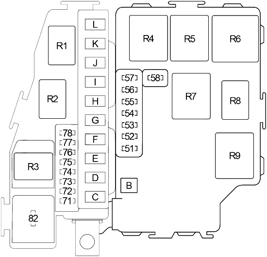 Infiniti M45 (2003-2004) - zekering schema