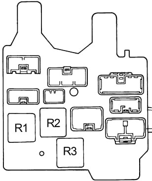 Lexus ES 300 (XV10) (1991-1996) - zekeringkast