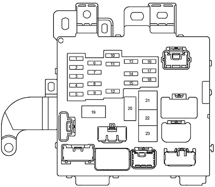 Lexus ES 300 (XV20) (1996-2001) - schema van de zekeringen