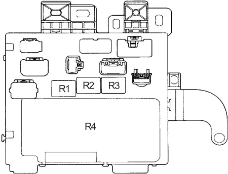 Lexus ES 300 (XV20) (1996-2001) - schema van de zekeringen