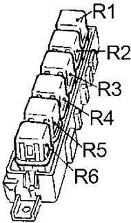 Nissan Sentra (1990-1994) - zekering schema