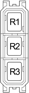 Toyota Land Cruiser Prado (J120) (2002-2009) - schema van de zekeringen