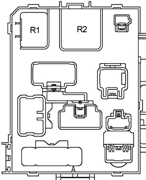 Toyota Tacoma (1998-2000) - zekeringen schema