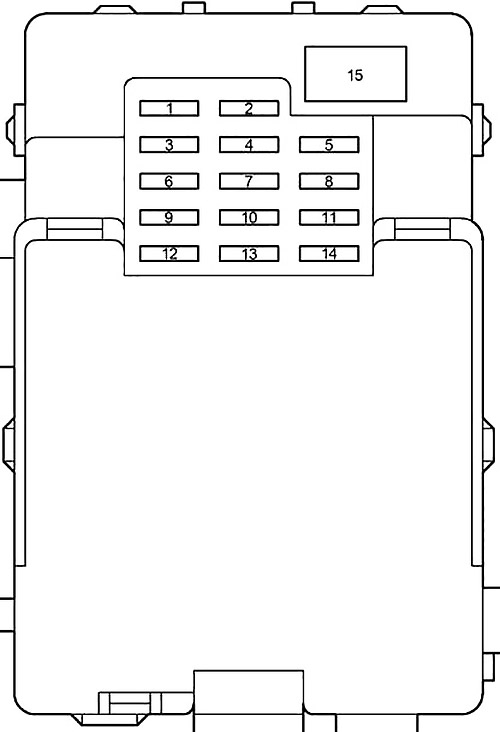 Toyota Tacoma (2001-2004) - zekeringenkast