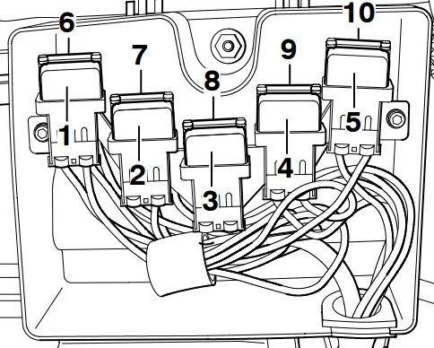 Volkswagen Phaeton - zekeringen - thermische zekeringkast in de linker voorpoot